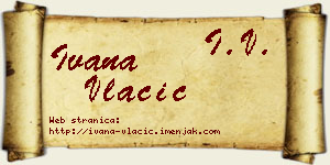 Ivana Vlačić vizit kartica
